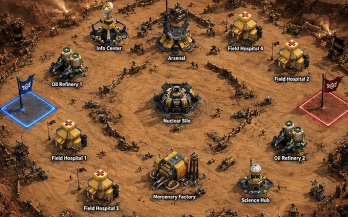 Desert Storm battlefield map